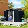 Outsunny Metal Storage Shed Organizer, Garden Tool House with Vents and Sliding Doors for Backyard, Patio, Garage, Lawn - 3 of 4