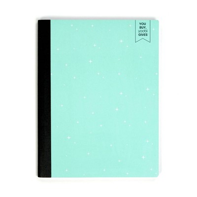 Yoobi™ Composition Book College Ruled Mint Twinkle