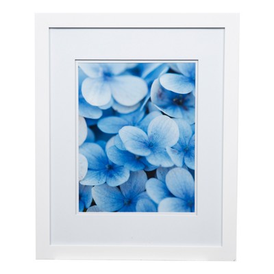 Photo 1 of 18.1" x 22.1" Double Matted to 11" x 14" Picture Frame White - Gallery Solutions - Gallery Solutions