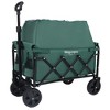 Whisen Expandable Dual-Layer Utility Wagon with 100% Extra Space, Grocery Cart for Camping, Shopping, Supports 225lbs - 4 of 4