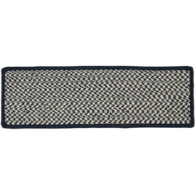 Colonial Mills Outdoor Houndstooth Tweed - Navy Stair Tread Set (13)