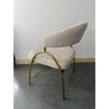 Dining chair set of 2 FABRIC BEIGE - 4 of 4