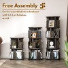 Besiost Rotating Bookshelf, 360 Display Corner Bookshelf for Small Space - 3 of 4