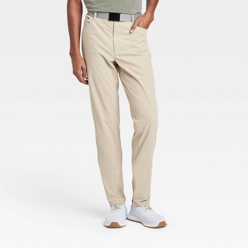 Men's Big & Tall Golf Pants - All In Motion™ Khaki 42x32 : Target