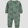 Carter's Just One You® Baby Boys' Construction Long Sleeve Romper - Green - 2 of 4