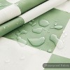 Aoibox Checkered Shower Curtain, Sage Green Bathroom Decor, Cute Retro Checkerboard Vintage Aesthetic, Machine Washable Fabric Bath Curtain - 4 of 4