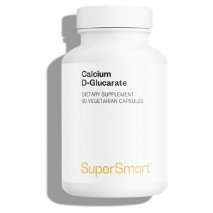 SuperSmart Calcium D-Glucarate 1500mg per Day (High Strength) - Calcium Supplement | Non-GMO & Gluten Free - 90 Vegetarian Capsules - 1 of 1
