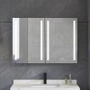 Surface Mounted Medicine Cabinet,LED Wall Hung Medicine Cabinet,Bathroom Cabinet With Mirror And Light,Medicine Cabinet With Mirror-The Pop Home - 2 of 4