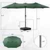15ft Patio Umbrella with  Tilt Waterproof Sun Shade for Deck, Pool, Garden - 2 of 4