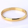 Womens Bangle 8MM Stainless Steel Bracelet Oval Polished Finish Cuff Bangle 6.7" - 2 of 4