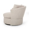 Smyrna Contemporary Upholstered Swivel Club Chair - Christopher Knight Home - 4 of 4