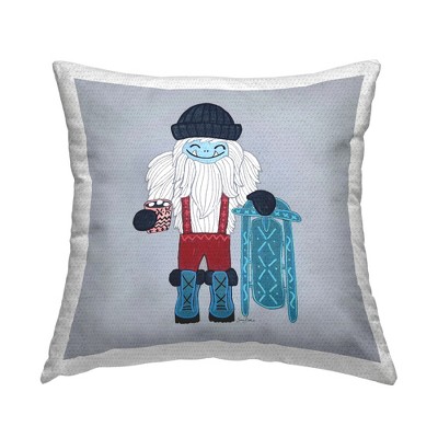 Stupell Industries Happy Yeti Sledding Seasonal