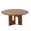 31.5" Ash Veneer Round Coffee Table (Rustic, Small-Space) - 4 of 4