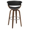 PAGED Modern Chrome Bar Stool, Height Adjustable Swivel Counter Height Bar Chair for Bar, Kitchen, Dining Room - 3 of 4