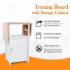 Ironing Board with Storage Cabinet,Folding Ironing Board, Wooden Ironing Station for Home Bathroom Laundry Room Small Spaces - 4 of 4