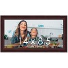 PosterPalooza | Photo Size Linear Brown Picture Frame - UV Acrylic, Foam Board Backing, Hanging Hardware - 2 of 4