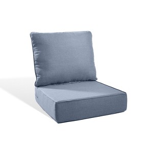 Buenhomino 24"x22" Outdoor Deep Seat Cushion Set, 6-inch Thicked Waterproof Patio Furniture Cushions with Removable Cover,8 Colors - 1 of 4