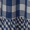 Park Designs China Blue Buffalo Check Ruffled Shower Curtain 72" x 72" - 3 of 4