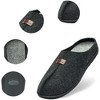 Alpine Swiss Bruce Mens Felt Faux Wool Clog Slippers Comfortable Slip On House Shoes - 3 of 4