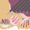 6PCS Nail Dotting Tools Double-ended Nail Art Brushes Kit Nail ArtPolish Liner Brushes Design Pen For Nail Drawing - 2 of 4