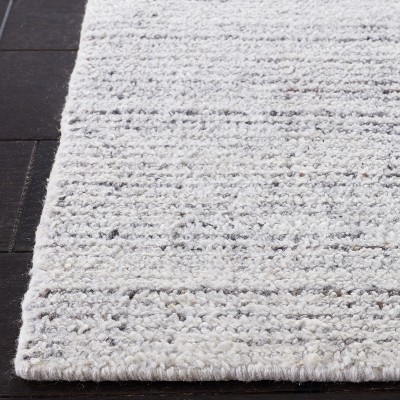 Mirage Ivory and Grey Hand-Knotted Wool Area Rug