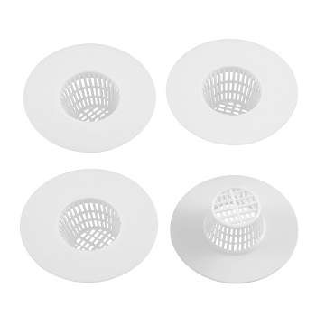 Unique Bargains Kitchen Bathroom Plastic Drain Stopper Kitchen Sinks White  Black 4pcs : Target