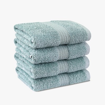True Classics Light Blue Cotton Polyester Hand Towel Set