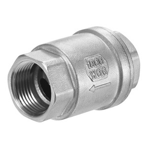 Unique Bargains Stainless Steel One Way Non-Return Vertical Check Valve - 1 of 4