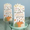 Big Dot of Happiness Fall Friends Thanksgiving Popcorn Bags, Friendsgiving Party Favor Snack Treats, Free-Standing Individual White Paper Bags - 25 Ct - 3 of 4