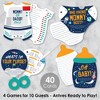 Big Dot of Happiness Blast Off to Outer Space - 4 Rocket Ship Baby Shower Games - 10 Cards Each - Gamerific Bundle - 2 of 4