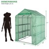Karl Home | 77-Inch Black Metal-framed PE-clothed Greenhouse - 2 of 4