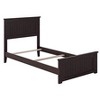 AFI Furnishings Nantucket Twin Traditional Bed with Matching Footboard and Turbo Charger in Espresso - 3 of 4