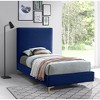 Meridian Furniture,Geri Velvet Bed - 2 of 4