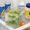 iDesign Set of 4 Cube Storage Bins with Handles for Pantry  - Clear - 3 of 4