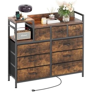 Jojoka Modern TV Stand with Built-in Charging Station - 1 of 4