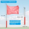 Unique Bargains Stainless Steel Extendable Portable Guide Handheld Flag Pole 4 Pcs - 2 of 4
