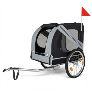 SEVOBAL Pet Strollers Large Folding Bike Trailer for Dogs All-Terrain Pet Carrier for Cycling Jogging Camping, Black, 49.21"*26.77"*36.22" - 1 of 4