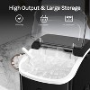 ZAFRO Nugget Ice Maker Countertop with Handle,35Lbs/24Hrs,7 Mins Fast Ice Making, Stainless Steel Pellet Ice Maker with Ice Basket/Ice Scoop - 4 of 4