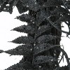24" Halloween Black Fern and Bats Wreath - National Tree Company - 4 of 4