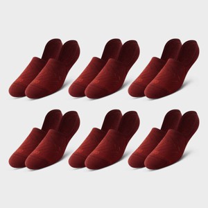 Pair of Thieves Men's 6pk SuperiAir Cushion No Show Socks - Dark Red 6-12 - 1 of 4