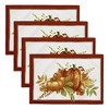 Autumn Pumpkin Grove Fall Placemat, Set of 4 - Orange/Rust - 13x19 - Elrene Home Fashions - 2 of 3
