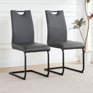 PAGED Upholstered Dining Chairs Modern Living Room Chairs Comfortable Kitchen Chairs with Metal Legs for Living Room - 1 of 4
