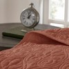 FIONECA Cottage Style Reversible Antimicrobial Bedding Set Fleur De Lis Embroidered Machine Washable Quilt Shams - 4 of 4