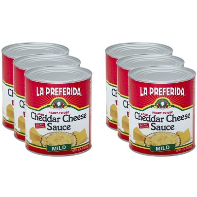 La Preferida Sauce Cheddar Cheese - 106 oz (Pack of 6)