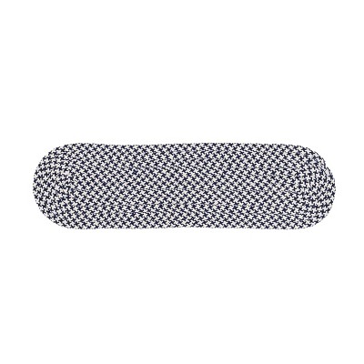 Colonial Mills Milton Houndstooth Tweed Stair Treads - Navy 8"x28" (SET 13)