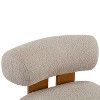 KTMBDW Accent Chair Mid-Century Lounge Chair Boucle Fabric Armchair with Solid Wood Frame for Living Room, Bedroom - 4 of 4