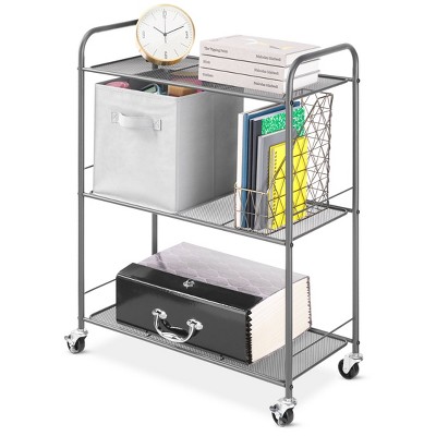 1pc shops Movable Cart Rack With Wheels, Slim Storage Cabinet