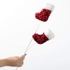 26"H Sullivans Artificial Christmas Red Glitter Stocking Spray, Indoor Christmas Decor - 4 of 4