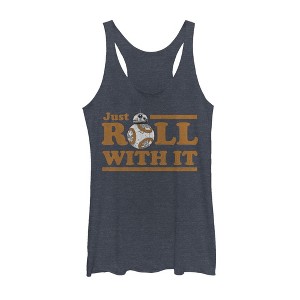 Women's Star Wars The Last Jedi BB-8 Just Roll Racerback Tank Top - 1 of 3
