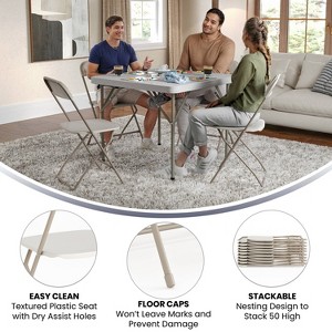 Alamont 6pk Hercules Plastic Folding Chairs - 1 of 4